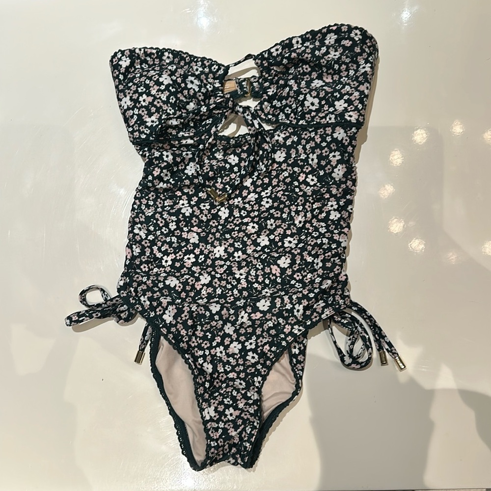 Peony strapless one piece